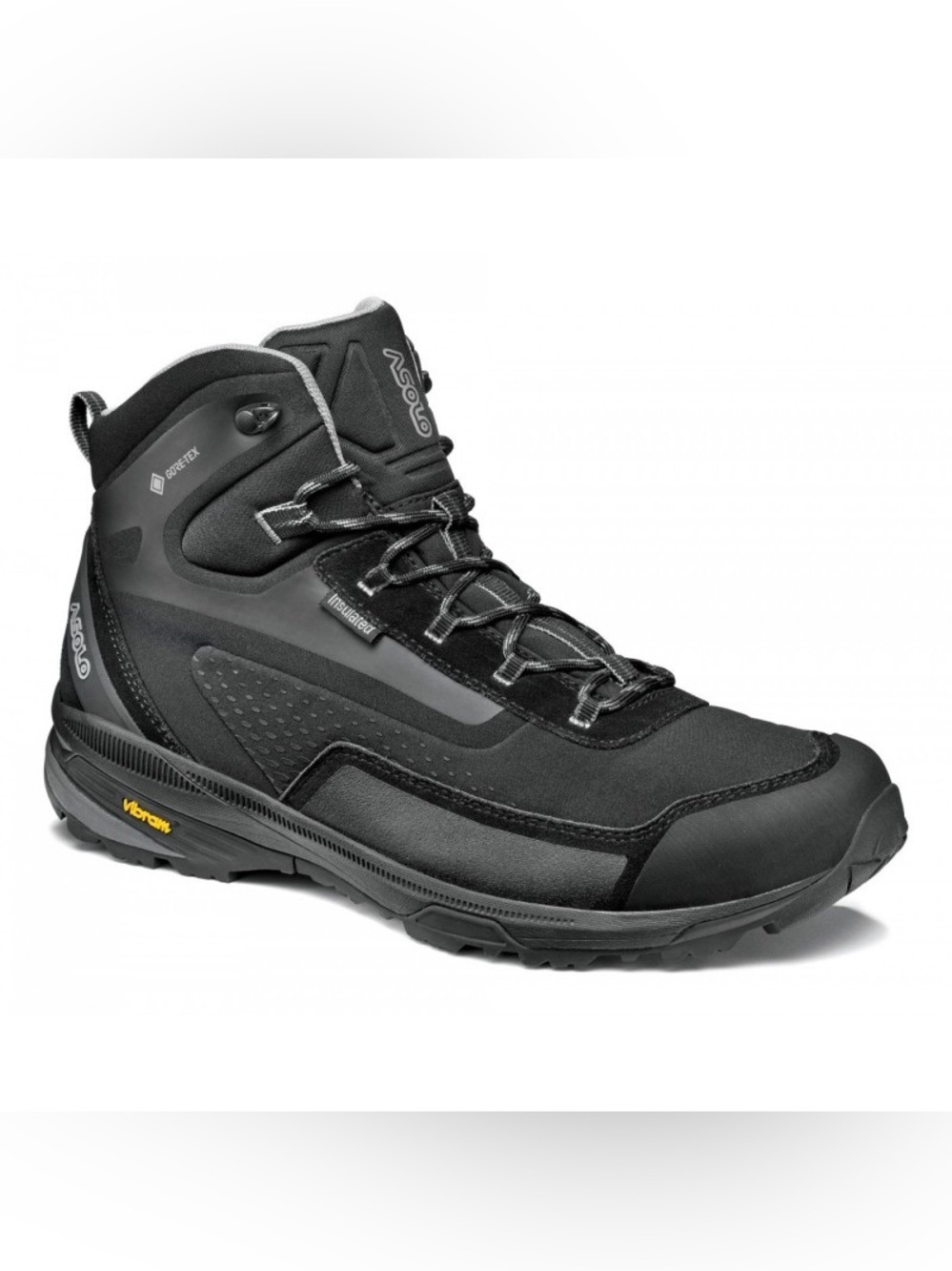 Asolo Men’s Nuuk GV Insulated Winter Hiking Boots Black Size 12